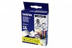 Brother TZ111 Laminated Black on Clear Tape - 6mm x 8m (Genuine)