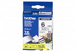 Brother TZ211 Laminated Black on White Tape - 6mm x 8m (Genuine)