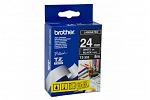 Brother TZ355 Laminated White on Black Tape - 24mm x 8m (Genuine)