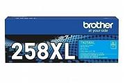 Brother TN258XLC Cyan High Yield Toner Cartridge (Genuine)