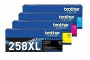 Brother TN258XL High Yield Toner Cartridge Value Pack (Genuine)