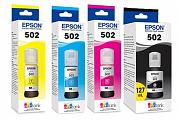 Epson T502 ET 2700 ET 2750 ET 3700 ET 4750 Eco Tank Ink (Genuine)