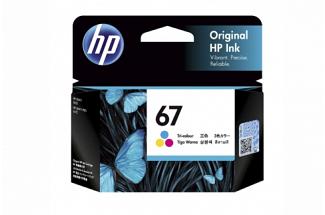 HP #67 3YM55AA Tri Color Ink Cartridge (Genuine)