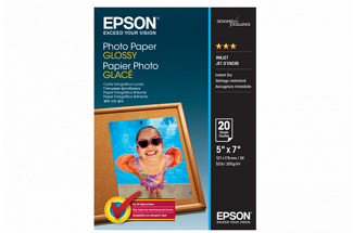 Epson 5\" X7\" Glossy Paper 20 Sheets S042544