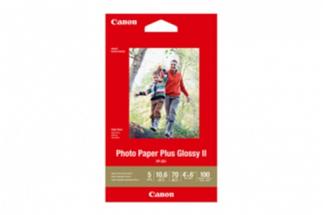 Canon 4 X 6 Photo Paper Plus Glossy II 100 Sheets PP3014X6-100